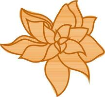 Illustration styliest flower in flat style. vector