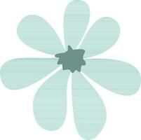 Illustration of styliest flower in flat design. vector