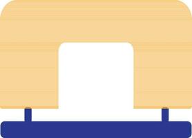 Hole punch icon for office work in isolated. vector