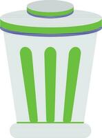 Dustbin icon for grabage in isolated. vector