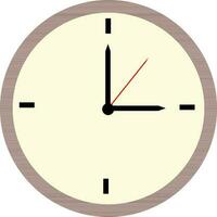 Flat illustration of a Clock. vector