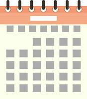 Flat illustration of Calendar. vector