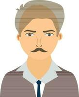 Young businessman character. vector