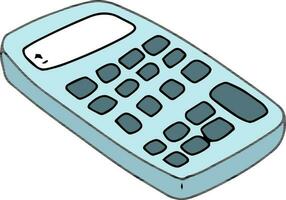 Illustration of a calculator. vector