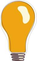 Illustration of light bulb for Idea concept. vector