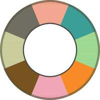 Colorful circle infographic element for Business. vector