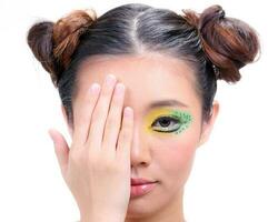 Asian Woman Fashion Makeup photo