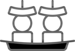 Chinese, new, year icon vector