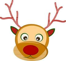 Cartoon character of reindeer. vector