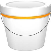 Flat illustration of paint bucket. vector