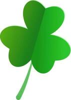 Paper cut clover leaves design. vector