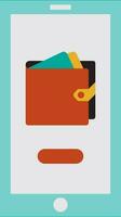 Wallet in smartphone for online payment. vector