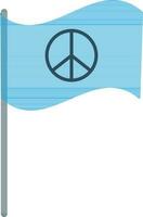 Sign of color flag in peace icon. vector