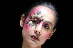 Asian Woman Fashion Makeup photo