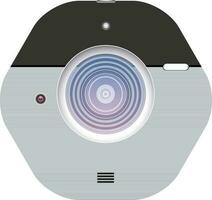 Isolated illustration of camera. vector