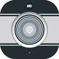 Flat illustration of camera icon. vector