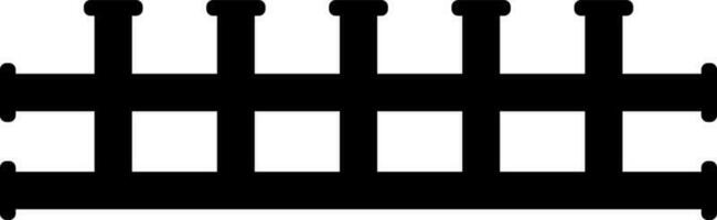 Flat style pipelines icon in black color. vector