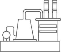 Sign or symbol Oil Refinery Machinery. vector