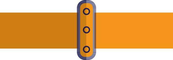 Yellow and blue pipe in flat style. vector