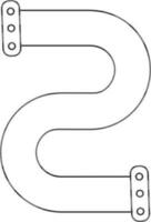 Flat style clog in the pipe icon. vector