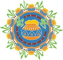 Beautiful design pattern for pongal. vector