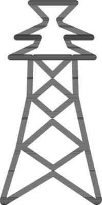 Isolated high voltage electricity supply tower.