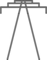 Isolated flat style icon of tower. vector
