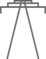 Isolated flat style icon of tower. vector