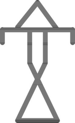 Illustration of power line tower.