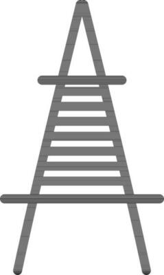 Icon of power line tower in flat style.