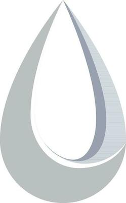 Illustration of a white drop icon.