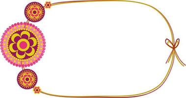 Flat illustration of a rakhi. vector