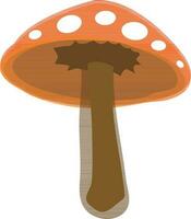 Illustration of colorful mushroom icon. vector