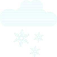 Cloud with snowflakes icon. vector