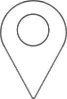 Flat style map pointer icon. vector