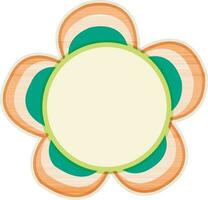 Vector illustration of flap flower.