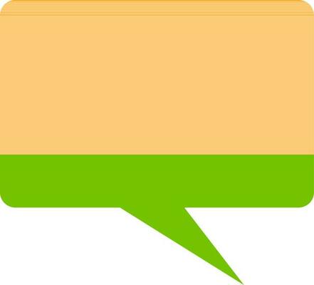 Illustration of speech bubble icon.