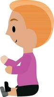 Cartoon character of a cute little boy. vector