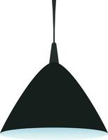 Flat styel modern hanging lamp. vector