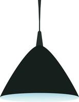 Flat styel modern hanging lamp. vector