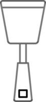 Isolated Solid Turner Spatula Icon in Line Art. vector