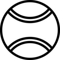 Flat Style of Tennis Ball Icon In Thin Line Art. vector