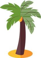 Vector illustration of coconut tree.