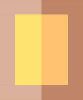 Rectangle Frame Icon In Brown And Yellow Color. vector
