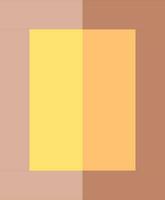 Rectangle Frame Icon In Brown And Yellow Color. vector