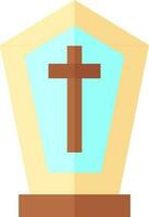 Illustration of Tombstone Icon In Flat Style. vector