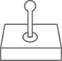 Line Art Illustration Of Joystick In Flat Style. vector