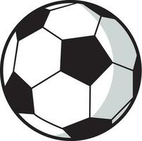 Soccer. Vector illustration of a ball. Isolated on a blank, editable background.