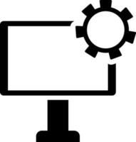 Vector illustration of computer setting icon.