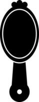 Illustration of mirror icon in Black and White color. vector